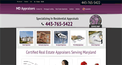 Desktop Screenshot of mdappraisers.com